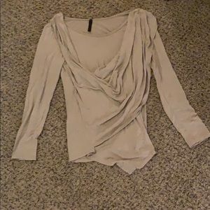 Long Sleeve Billowed and Layered Blouse